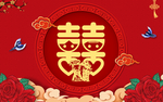 喜庆结婚喜鹊地垫