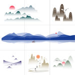 山风景画