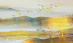 抽象油画