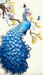 孔雀玉兰装饰画