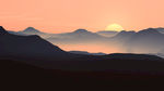 晨夕矢量背景图