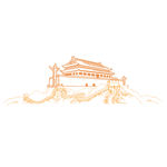 天安门钢笔素材