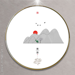 背景山水画