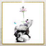 荷花挂画