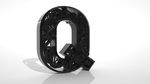 科技字母模型 Q