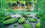 流水生财背景墙