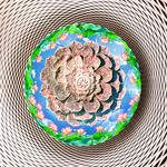 现代简约金色圆形抽象天顶画