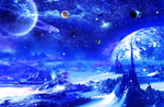 高清星空唯美背景墙