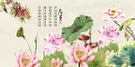 荷花装饰画
