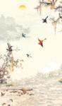 中国风山水花鸟