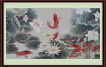 国画荷花