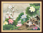 国画荷花