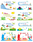 校园文化墙堵头