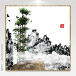 水墨远山