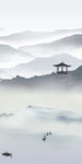 凉亭爆款山水画 TIF分层