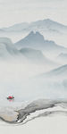 爆款中国风山水画 TIF分层