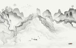意境中式山水画 TIF分层