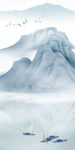 高清新山水玄关画 TIF分层