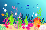 海洋植物海底生物海藻类植物