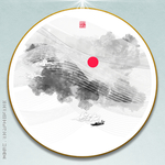 聚财山水画