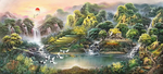 山水风景油画