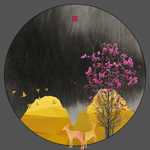 创意线条壁画