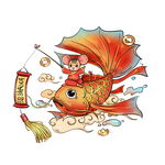 春节鼠年锦鲤
