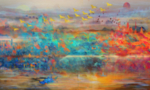 抽象油画