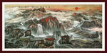 国画 万里长城