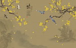 梅花手绘花鸟