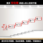 校园楼梯文化墙