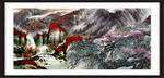 中堂画山水