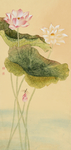 荷花蜻蜓古典装饰画
