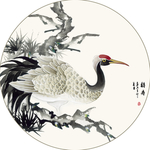 鹤寿装饰画