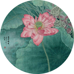 荷花装饰画