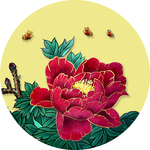 牡丹装饰画