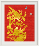 金色剪纸装饰画