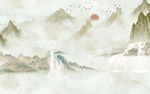 精美大气山水画 TIF分层