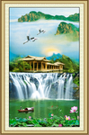 山水风景壁画