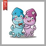 鱿鱼卡通形象