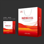 红色手提袋 手提袋设计 手提袋