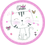 北欧ins风可爱猫咪圆形地垫