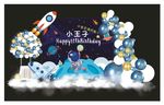 太空主题生日宴场景布置
