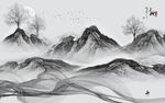 大气中国风山水 TIF分层