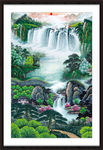 竖幅山水画