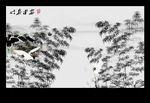 水墨画竹子背景墙