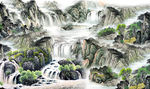 电视背景 山水国画