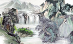 电视背景 山水国画