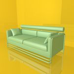 沙发模型 休闲座椅 C4D模型
