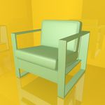 沙发模型 休闲座椅 C4D模型